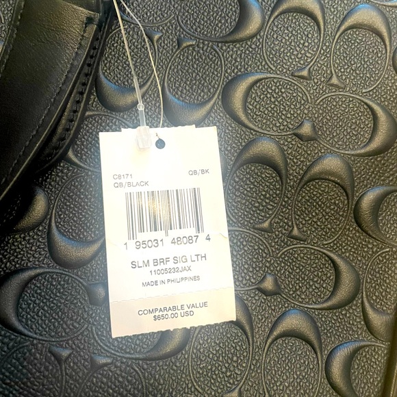 NWT Coach Signature Leather Briefcase/Laptop Bag - Picture 5 of 8